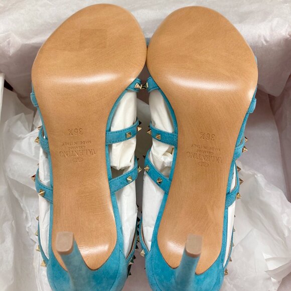 NEW VALENTINO GARAVANI Rockstud Strap Cage Sandals- Summer Events & Parties - Picture 12 of 16